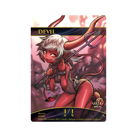 Carte token magic MTG devil