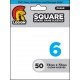 Board Game Sleeves 50 pochettes Square 73 x 73 mm