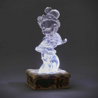 Figurine Disney Tradition Minnie glace sculptée lumineuse - Ice Bright Minnie