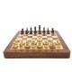 Jeu d'échecs pliant magnétique marqueté, 18 cm