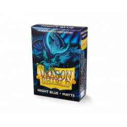 Protège-cartes Dragon Shield - 60 Japanese Sleeves Matte Bleu Nuit - Delphion