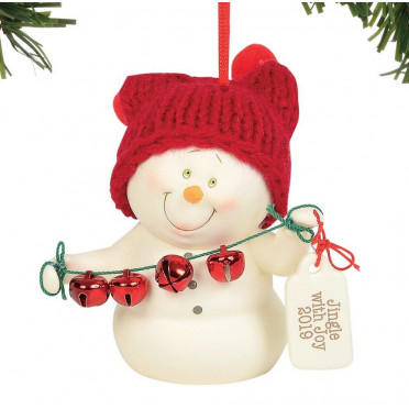 Figurine Suspension Noël - Bohomme de Neige - Snowpinions Jingle With Joy 2019 Dated Ornament