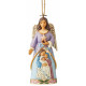 Figurine Jim Shore Suspension Ange avec la Sainte famille - Nativity Angel