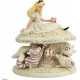 Figurine Disney Tradition White Alice au Pays des Merveilles et ses amis