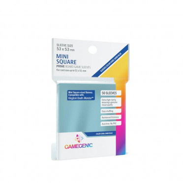 Gamegenic Prime Sleeves 50 pochettes Mini Square Large 53 x 53 mm