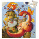 Puzzle Djeco silhouette - Vaillant et le dragon - 54 pièces