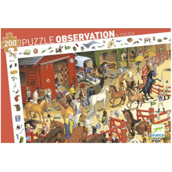 Puzzle Djeco Observation - Equitation - 200 pièces