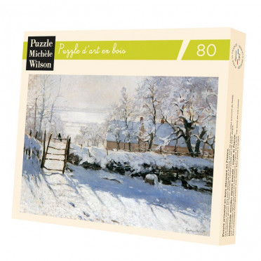Puzzle Michèle Wilson : Claude Monet - La Pie - 80 Pièces
