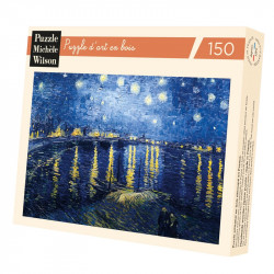 Puzzle Michèle Wilson : Van Gogh - Nuit étoilée sur le Rhône - 150 Pièces