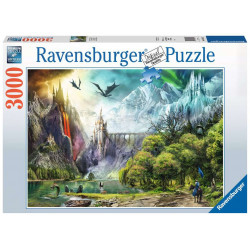 Puzzle Ravensburger : Règne des Dragons - 3000 Pièces