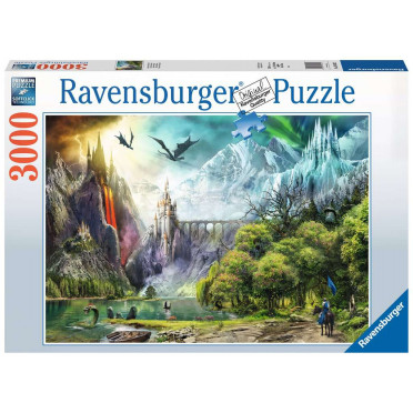 Puzzle Ravensburger : Règne des Dragons - 3000 Pièces