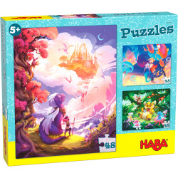 Puzzle HABA - Au pays fantastique - 3 x 48 Pièces