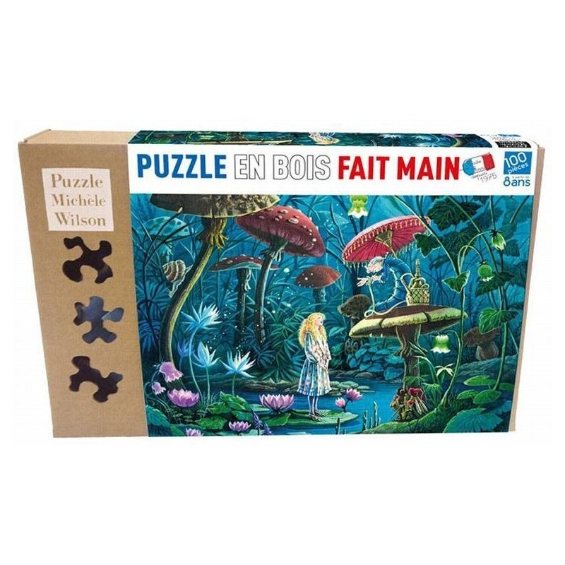 Puzzle Michèle Wilson : Magnin - Alice au Pays des Merveilles - 100 Pièces