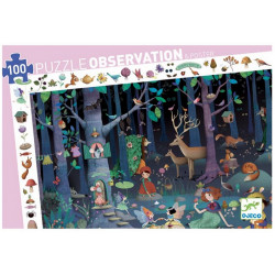 Puzzle Djeco Observation - La Forêt Enchantée - 100 pièces
