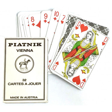 Jeu de cartes Piatnik de 32 cartes Anciens HC