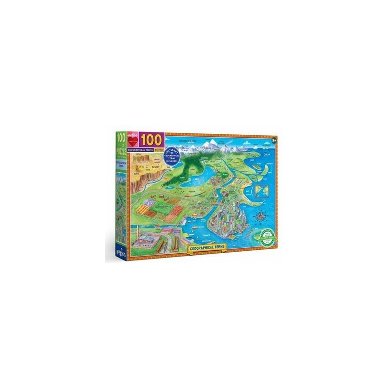 Puzzle Termes Géographiques - 100 pièces
