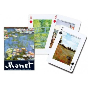 Jeu 54 cartes illustrés Piatnik - Monet