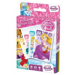 Jeux de société - Jeu de Familles 4 en 1 : Princesses Disney