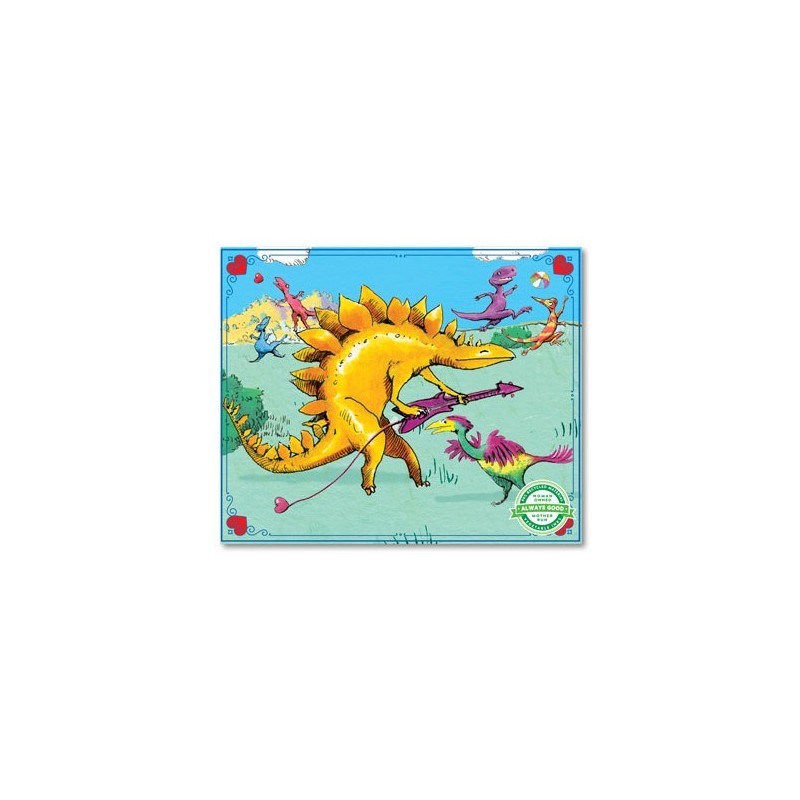 Mini Puzzle St Valentin - Le Dinosaure Rockeur - 36 pièces