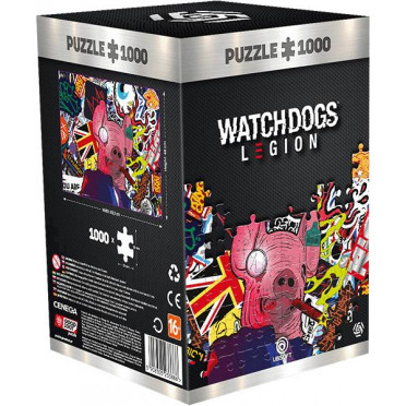 Puzzle Good Loot : Watch Dogs Legion : Pig Mask - 1000 Pièces