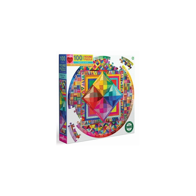 Puzzle Eeboo pièces Géantes : Beauté de la couleur - 100 Pièces