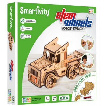 Puzzle Smartivity Steem Wheels - Roues motrices - Camion de Course