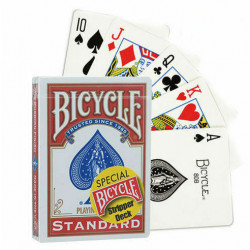 Bicycle - Cartes Courtes - Stripper Deck Standard - Rouge - Spéciales Magie