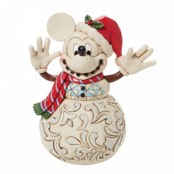 Figurine Disney Tradition Mickey en bonhomme de neige - Mickey Mouse Snowman
