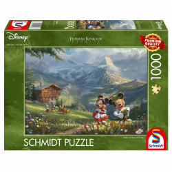 Puzzle Schmidt : Mickey & Minnie dans les Alpes - 1000 Pièces