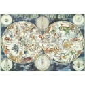 Puzzle Ravensburger : Mappemonde des Animaux Fantastiques - 1500 pièces