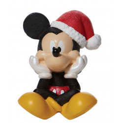 Figurine Disney Dept.56 Mickey Mouse vacances de Noël - Christmas Mickey Mouse Mini Figurine