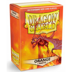 Protège-cartes Dragon Shield - 100 Standard Sleeves Matte Orange