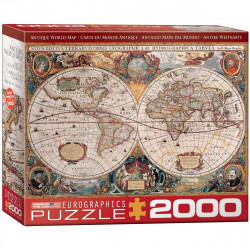 Puzzle Eurographics : Antique World Map - 2000 Pièces