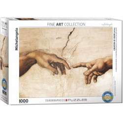 Puzzle Eurographics : Michelangelo - La creation d'Adam - 1000 Pièces