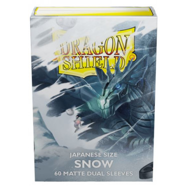 Protège-cartes Dragon Shield - 60 Japanese Sleeves Matte Blanc - Snow