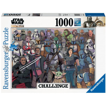 Puzzle Challenge Ravensburger - Star Wars - Baby Yoda / Mandalorian - 1000 Pièces