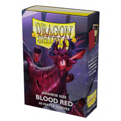 Protège-cartes Dragon Shield - 60 Japanese Sleeves Matte Blood Red - Juusouken