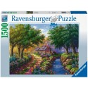 Puzzle Ravensburger : Cottage au bord de la rivière - 1500 pièces