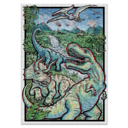 Puzzle Effet 3D - Dinosaurs - 500 Pièces