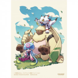 Protège-cartes illustré Bandai Digimon - Jellymon et Angoramon