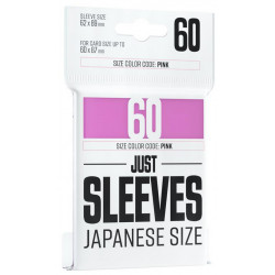 Protège-cartes Gamegenic - 60 Just Sleeves Japanese Size - Rose