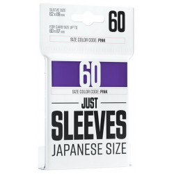Protège-cartes Gamegenic - 60 Just Sleeves Japanese Size - Violet
