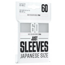 Protège-cartes Gamegenic - 60 Just Sleeves Japanese Size - Blanc
