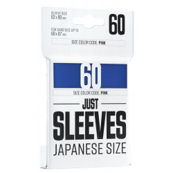 Protège-cartes Gamegenic - 60 Just Sleeves Japanese Size - Bleu