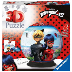 Puzzle Ravensburger 3D Ball - Miraculous - 72 Pièces