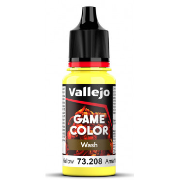 Peinture Vallejo Game Wash : Jaune - Yellow