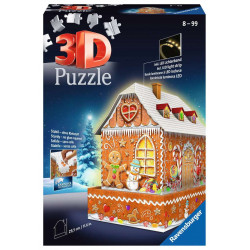 Puzzle Ravensburger 3D - Maison de Noël Pain d'Épice - 257 Pièces