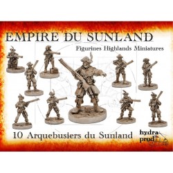 Figurine à peindre : Régiment de 10 Arquebusiers du Sunland