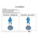 Figurine à peindre : 20 Zombies Guerriers et Villageois