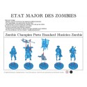 Figurine à peindre : 5 Guerriers de l'État Major Zombies